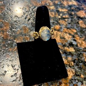 Opal Look Sterling Silver ring